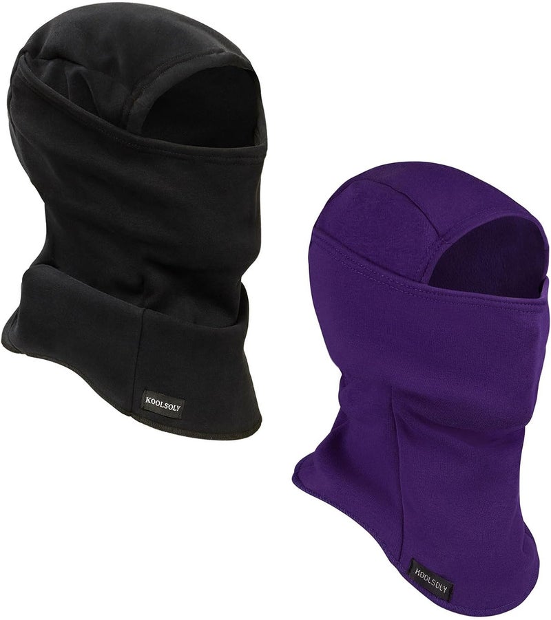 KOOLSOLY Ski Mask Balaclava Cold Weather Warm and Fleece Face Mask Neck Warmer Full Face Mask for Men&Women - Image 1